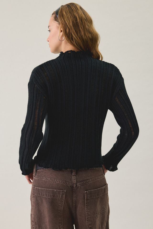 Kimchi Blue Phoebe Ribbed Mock Neck Sweater #4