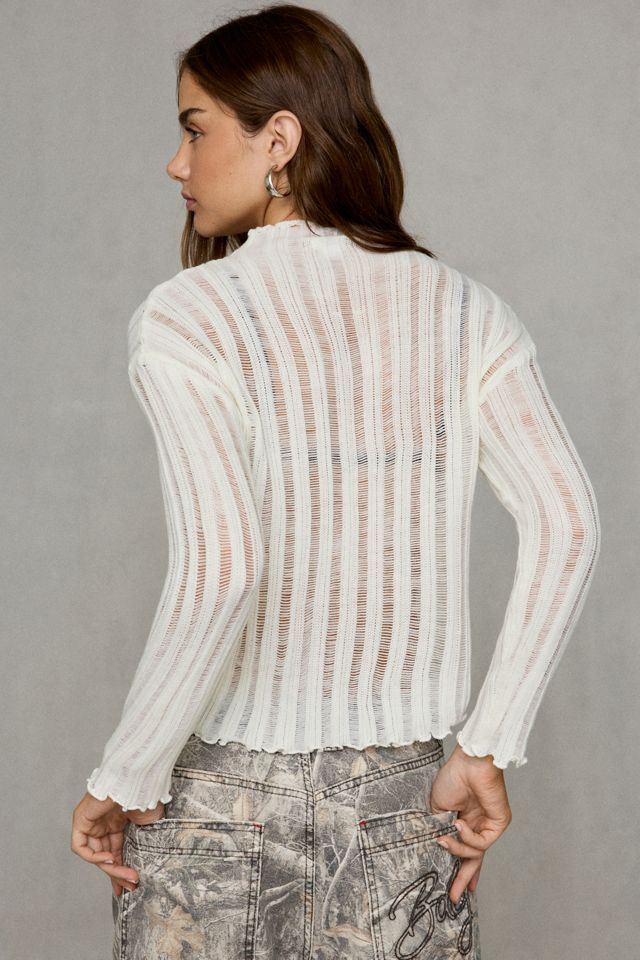 Kimchi Blue Phoebe Ribbed Mock Neck Sweater #4
