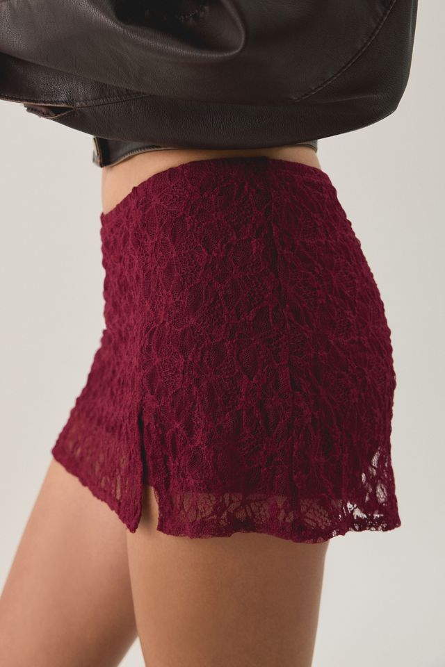 Out From Under Lily Sheer Lace Low-Rise Mini Skort #2