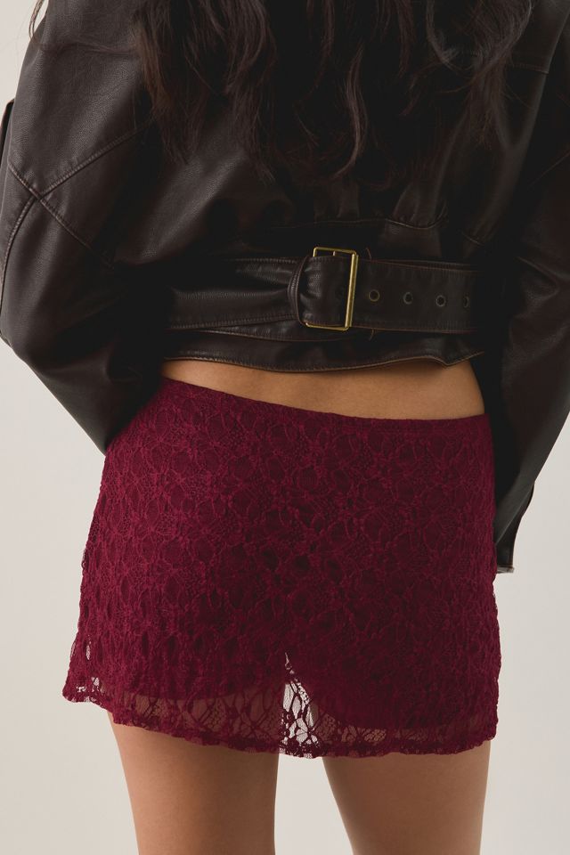 Out From Under Lily Sheer Lace Low-Rise Mini Skort #3