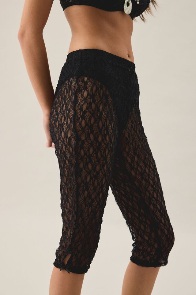 Pantalon capri en dentelle transparente Lily Out From Under #1