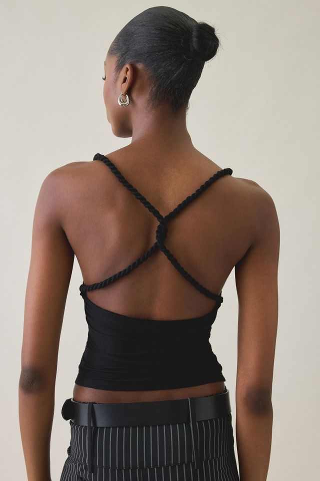 Tiger Mist Liola Twist-Strap Cowl Neck Cami #3