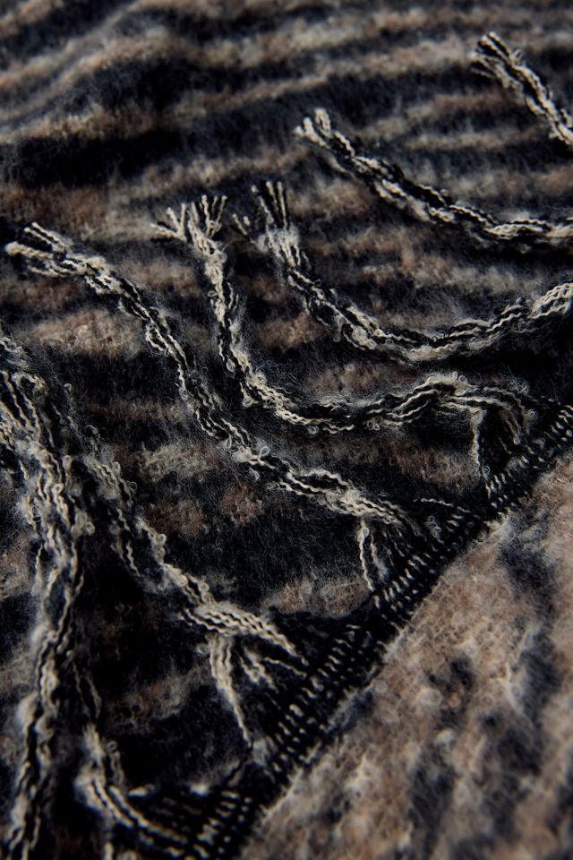 Zebra Pattern Blanket Scarf #2