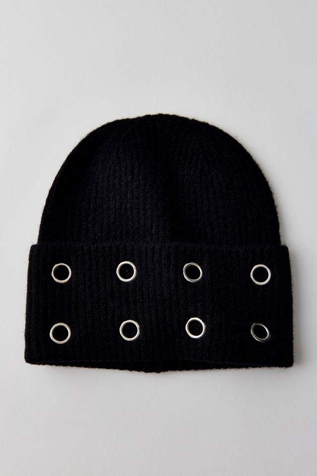 Grommet Cuff Beanie #1