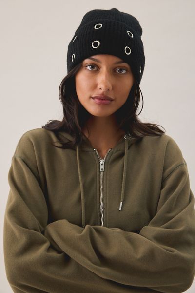 Grommet Cuff Beanie