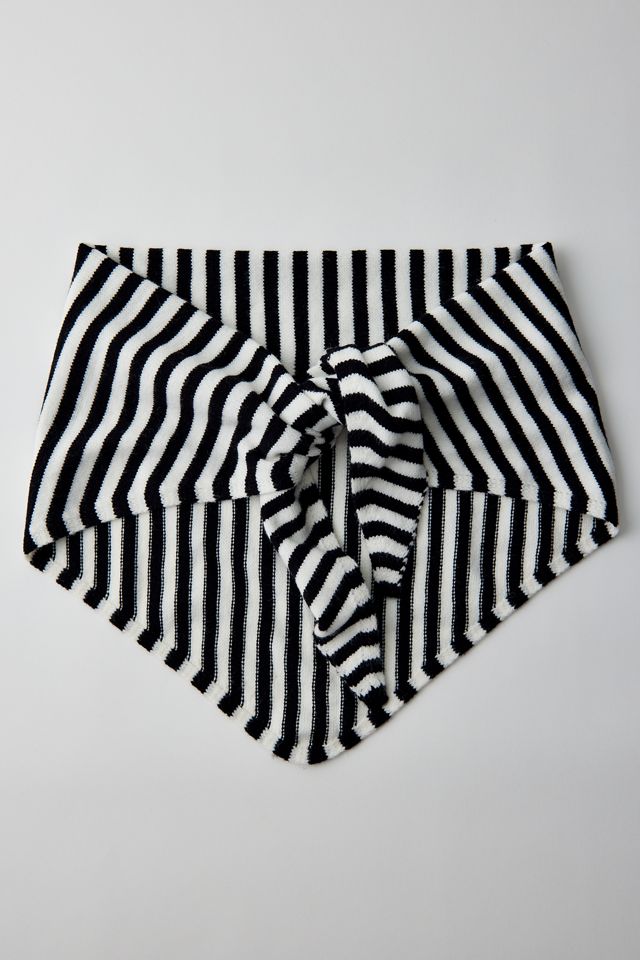 Stripe Pattern Oversized Triangle Scarf #2
