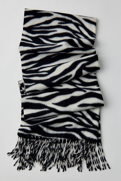 Zebra Pattern Lightweight Scarf