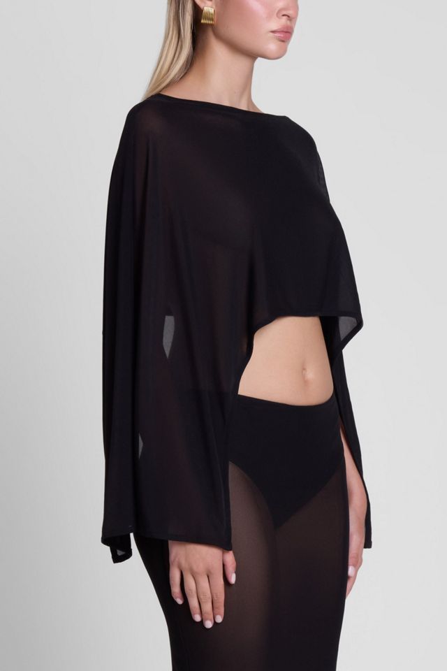 LEAU Imogen Sheer Mesh Cape #3