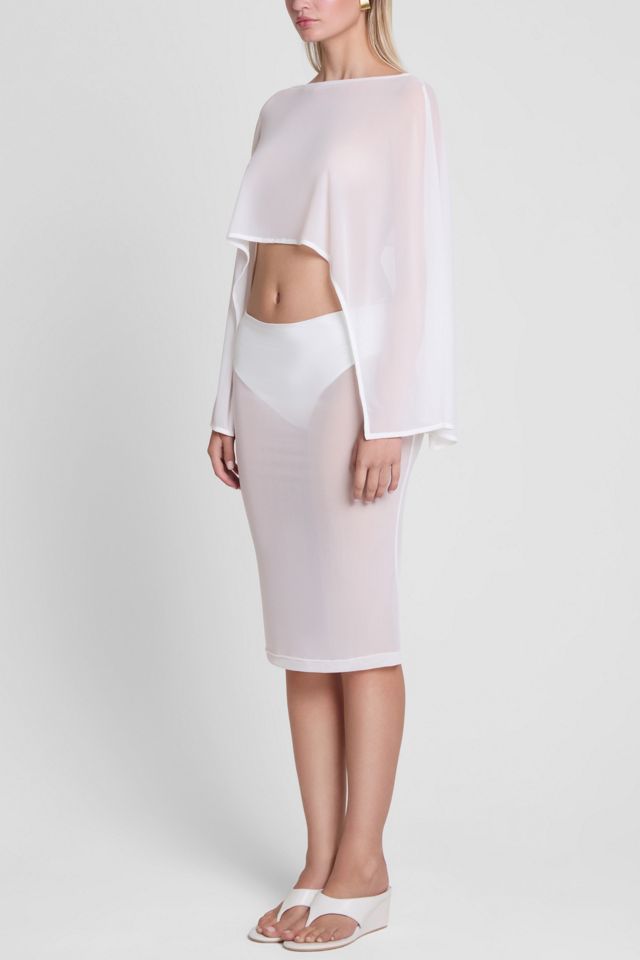 LEAU Imogen Sheer Mesh Cape #1