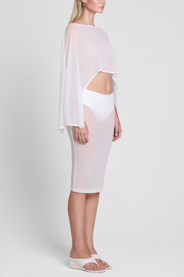 LEAU Imogen Sheer Mesh Cape #2