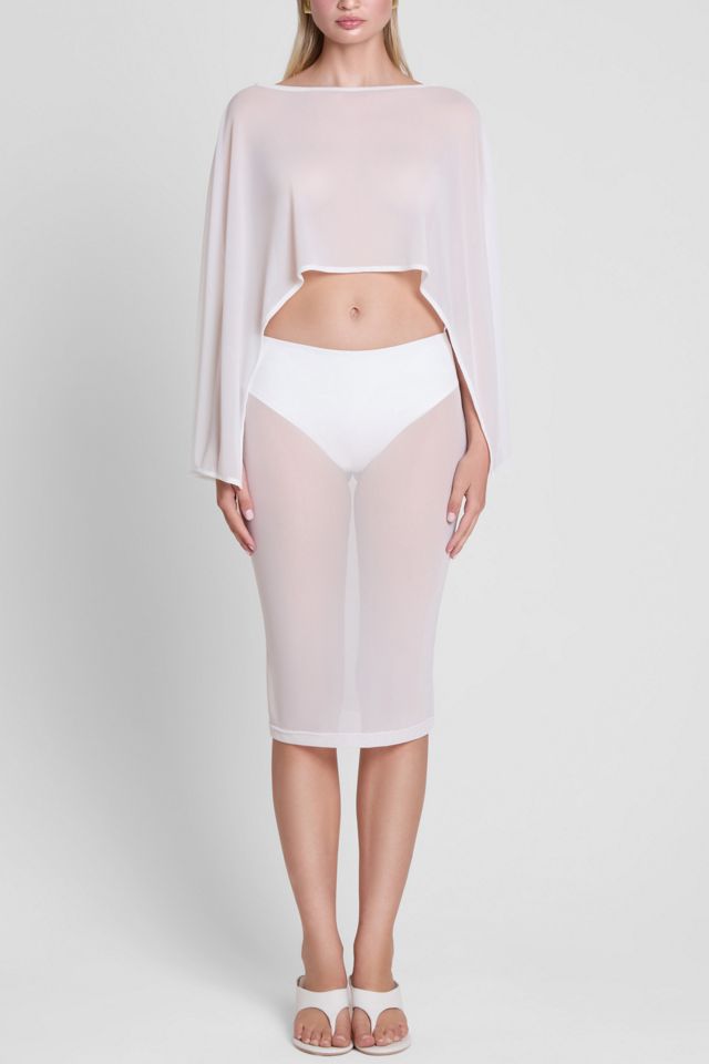 LEAU Imogen Sheer Mesh Cape #3