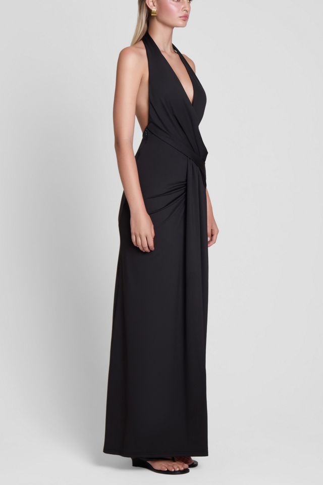 LEAU Palermo Plunge Drape Maxi Dress #2