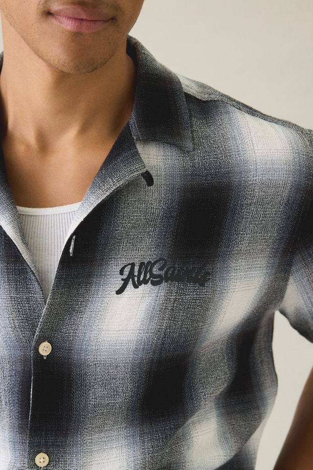 AllSaints Fade Out Check Short Sleeve Shirt #2