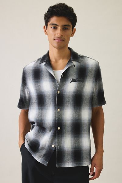 AllSaints Fade Out Check Short Sleeve Shirt