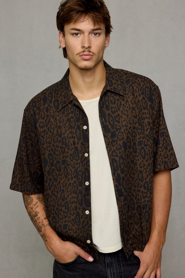 AllSaints Leopardo Oversized Linen-Blend Shirt #2