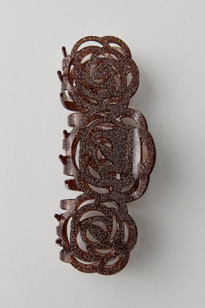 Large Rosette Flower Claw Clip