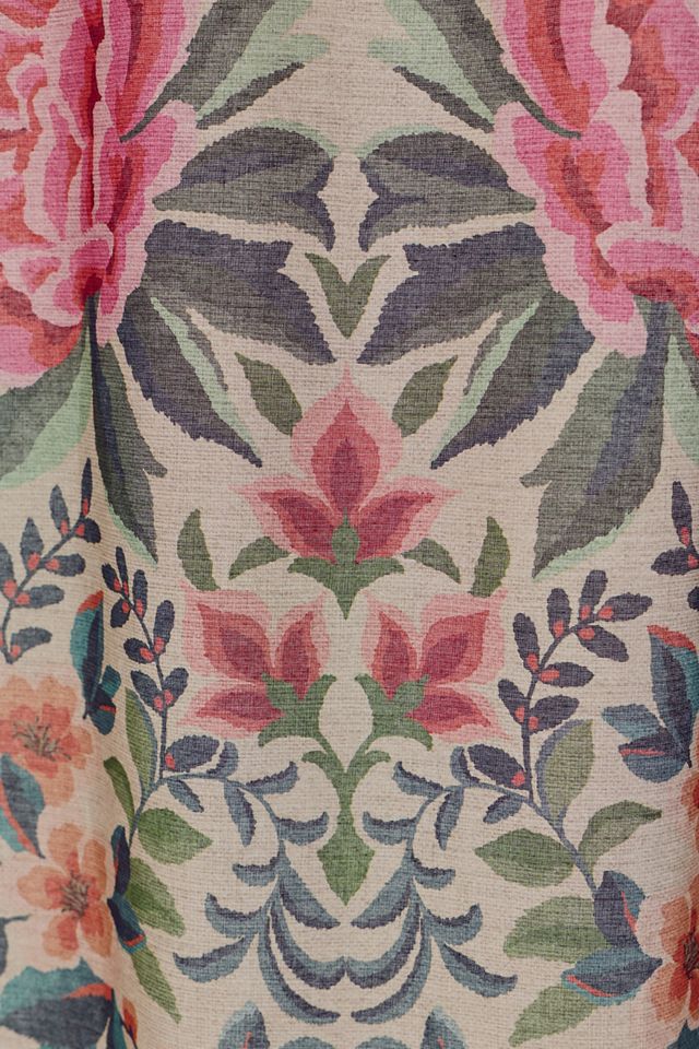 Gemma Floral Patterned Shower Curtain #1