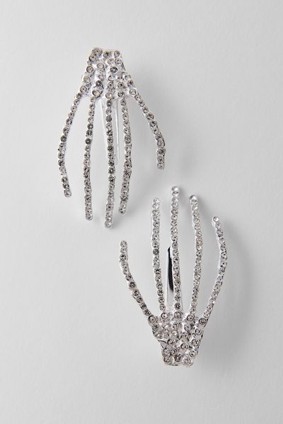Skeleton Hands Hair Clips Set