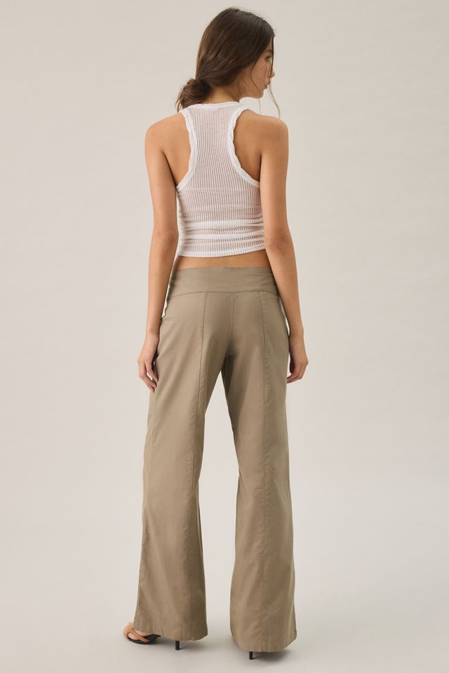 Motel Townes Asymmetric Studded Wide Flared Trousers #3