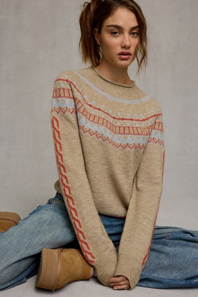 BDG Rylee Fair Isle Rollneck Sweater