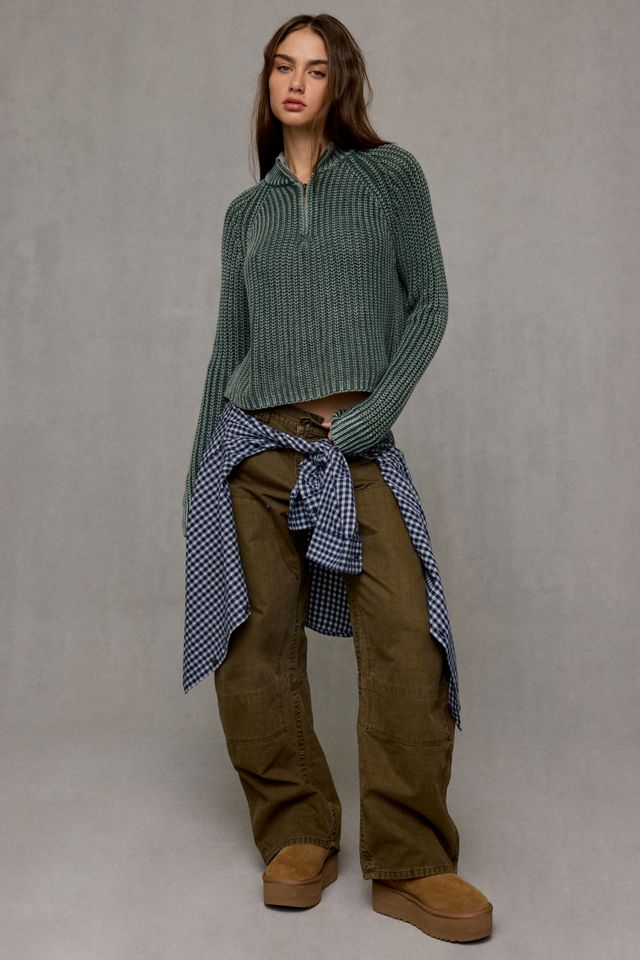 BDG Dakota Mockneck Quarter Zip Pullover Sweater #2