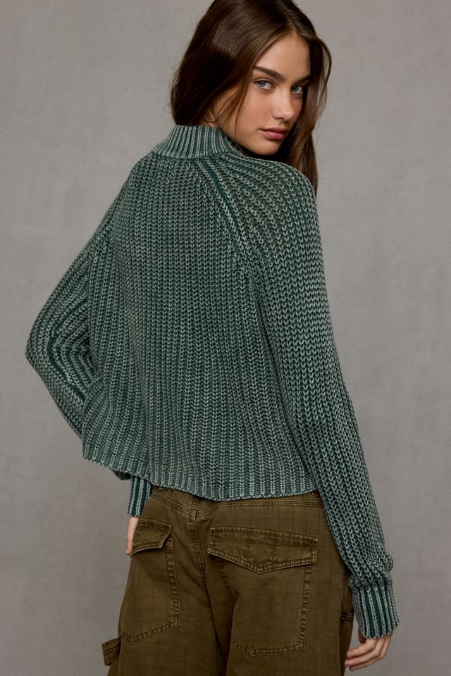 BDG Dakota Mockneck Quarter Zip Pullover Sweater #3