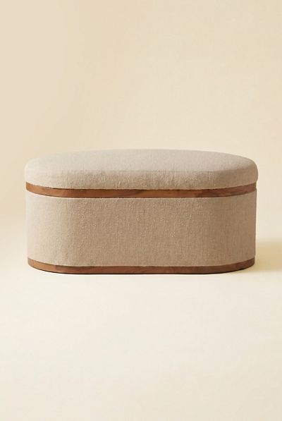 TOV Furniture Olivier Boucle Upholstered Storage Ottoman