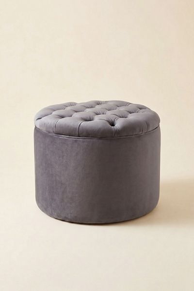 TOV Furniture Queen Velvet Upholstered Storage Ottoman