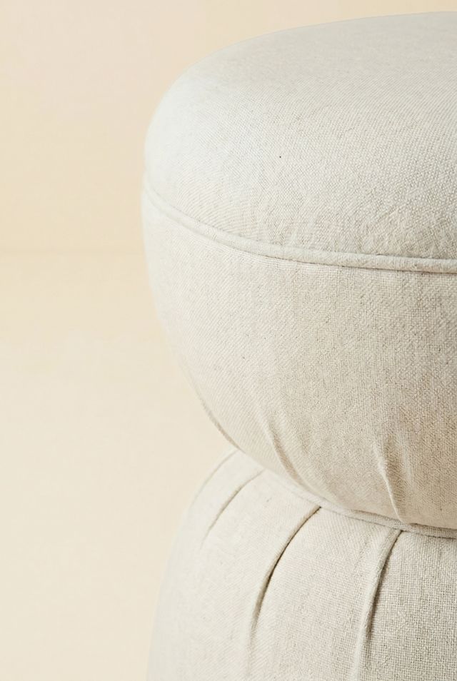 TOV Furniture Tomlin Gaming Ruched Hourglass Ottoman #1
