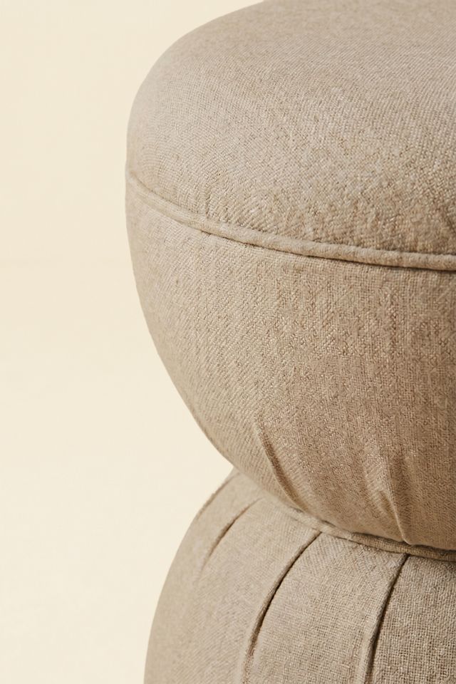 TOV Furniture Tomlin Gaming Ruched Hourglass Ottoman #1