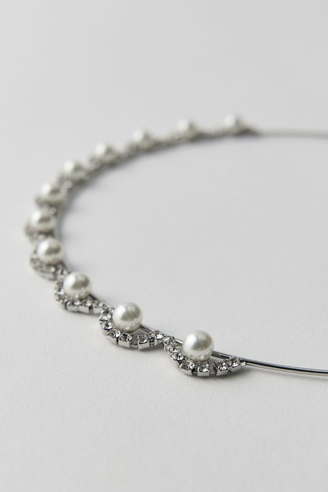 Estelle Pearl Crown Headband #1