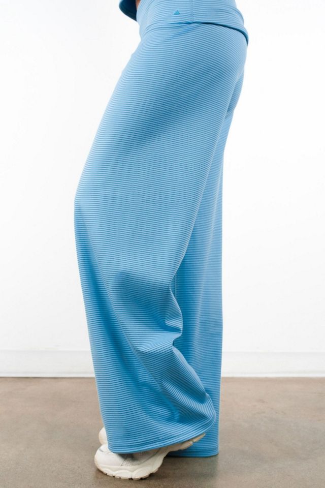 Vitality Microstripe Foldover Pant | Urban Outfitters