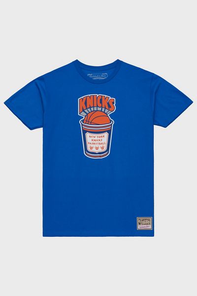 Mitchell & Ness NBA New York Knicks Hardwood Classics Coffee Graphic Tee