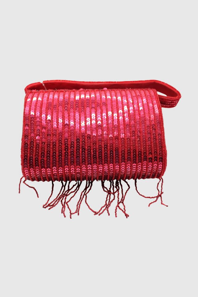 Rhubarb Fringe Evening Handbag #2