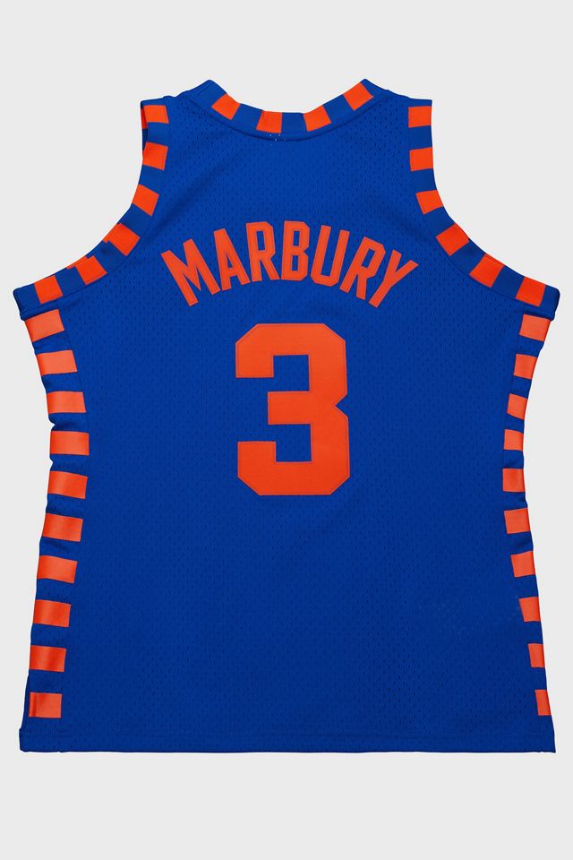 Mitchell & Ness NBA New York Knicks Stephon Marbury Swingman Basketball Jersey #1