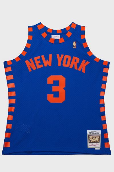 Mitchell & Ness NBA New York Knicks Stephon Marbury Swingman Basketball Jersey