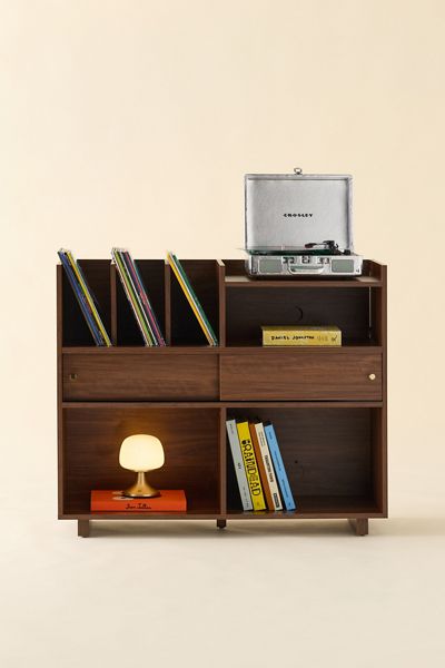 Crosley Dylan Record Player Storage Cabinet
