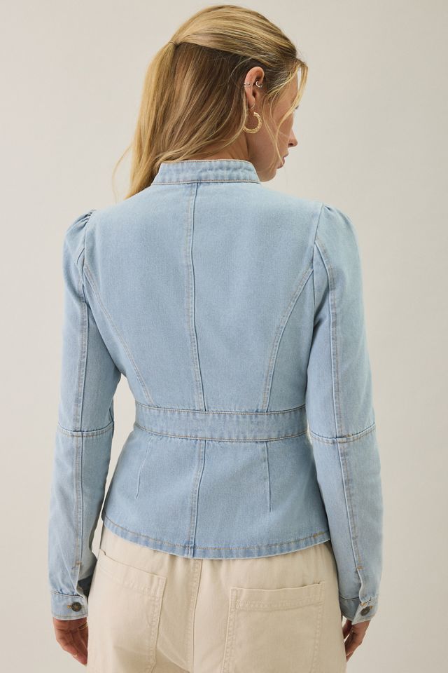 Lioness Brooklyn Denim Military Jacket #2