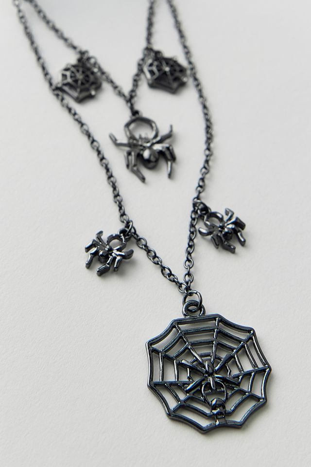 Spiderweb-Draped Bat Claw Clip #3