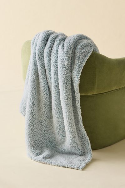 Mae Cozy Marled Fleece Throw Blanket