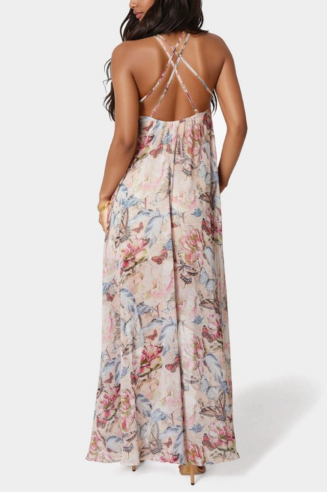 Bebe Bebe Women's High Low Halter Dress #2