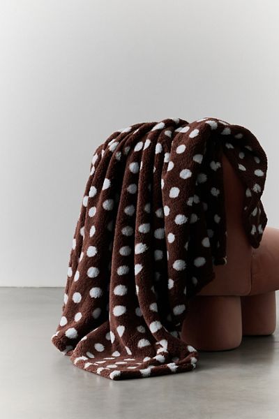 Mae Cozy Printed Fleece Throw Blanket