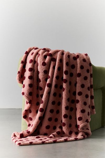 Mae Cozy Printed Fleece Throw Blanket