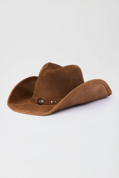 Minnetonka Leather Silverton Dude Cowboy Hat