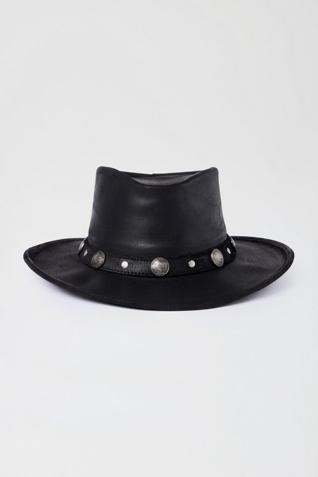 Minnetonka Leather Buffalo Nickel Cowboy Hat #1