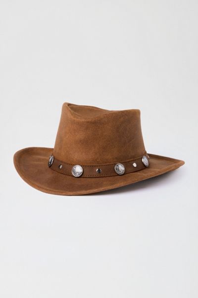 Minnetonka Leather Buffalo Nickel Cowboy Hat