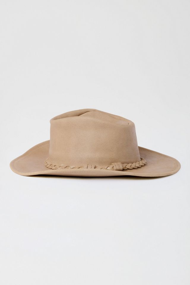 Minnetonka Leather Braided Outback Cowboy Hat #2