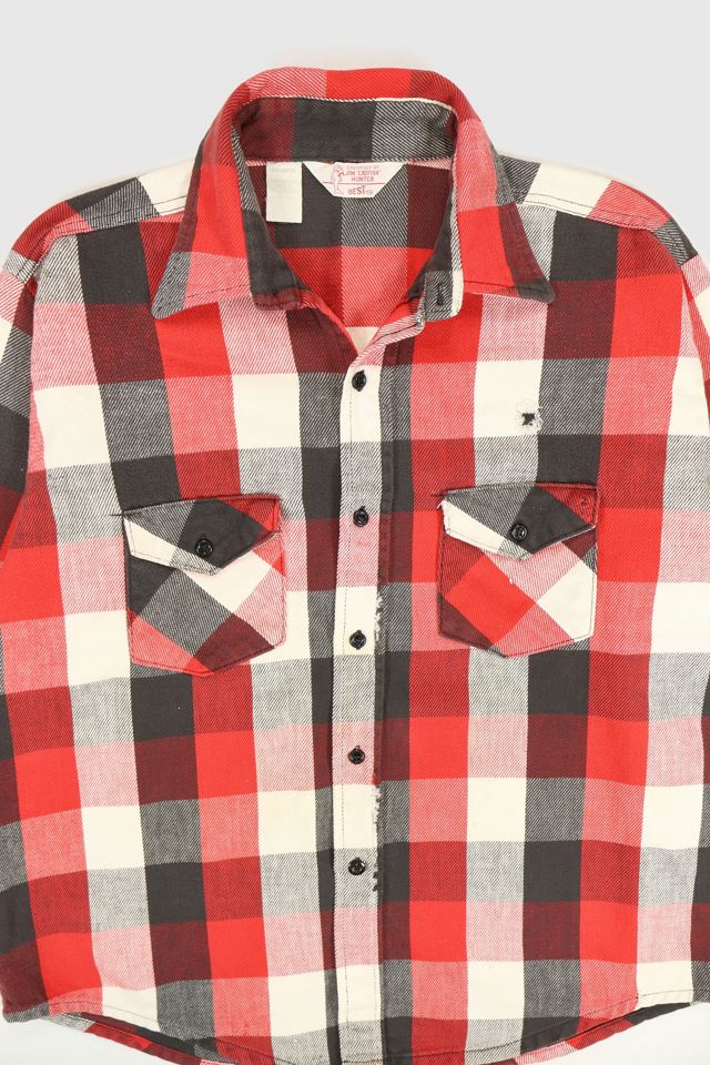 Vintage Red Plaid Button-Down Shirt #2