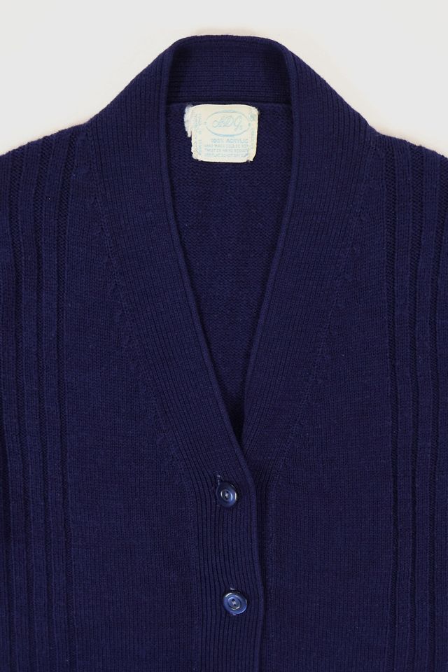 Vintage Blue Cardigan Sweater #3