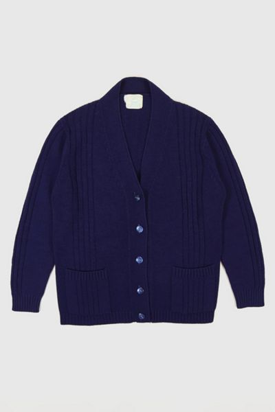 Vintage Blue Cardigan Sweater